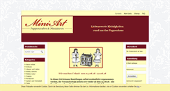 Desktop Screenshot of miniart-puppenstuben.com